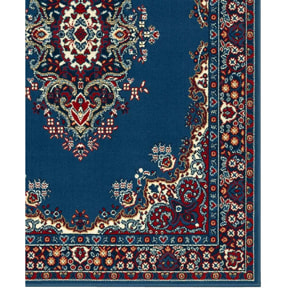 Tappeto Soggiorno Salotto Motivo Persiano Azzurro