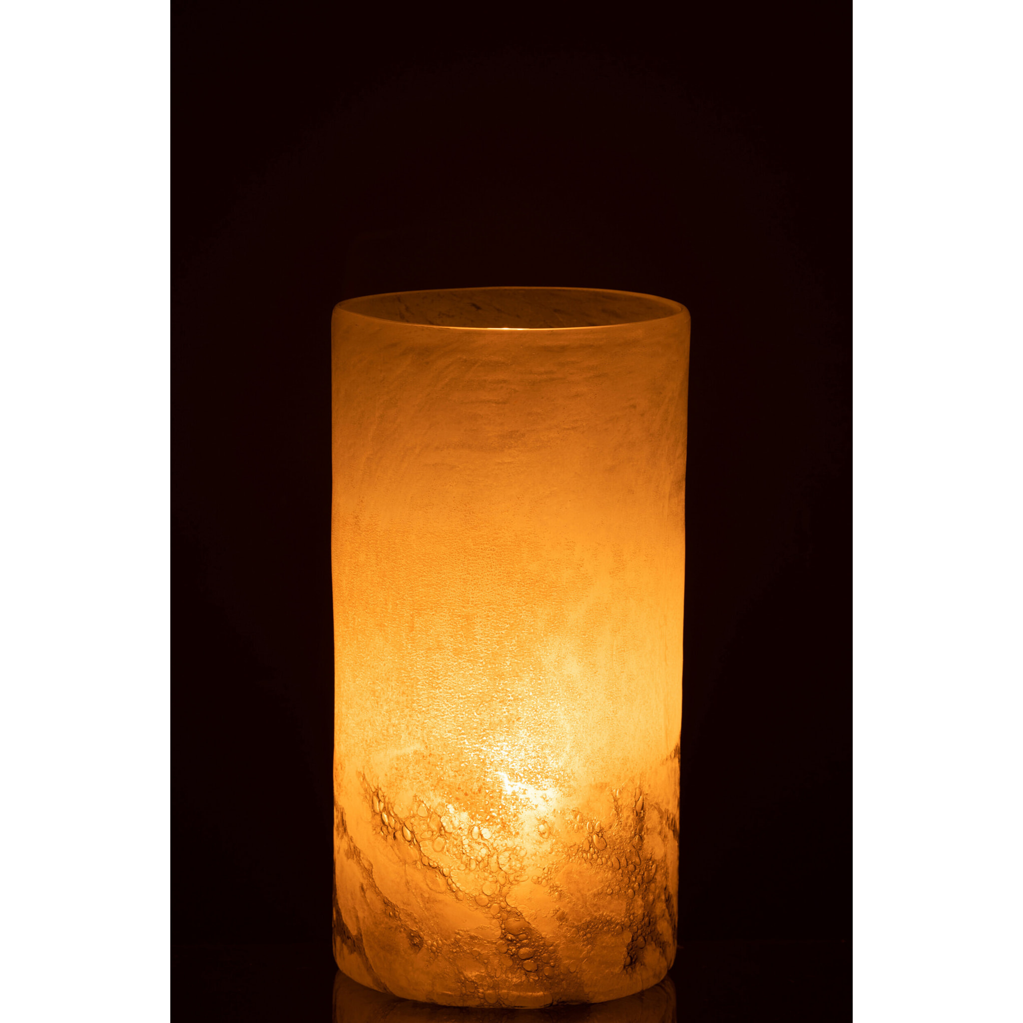 J-Line vase Scavo Cylindrique - verre - gris - medium - 28 cm de hauteur