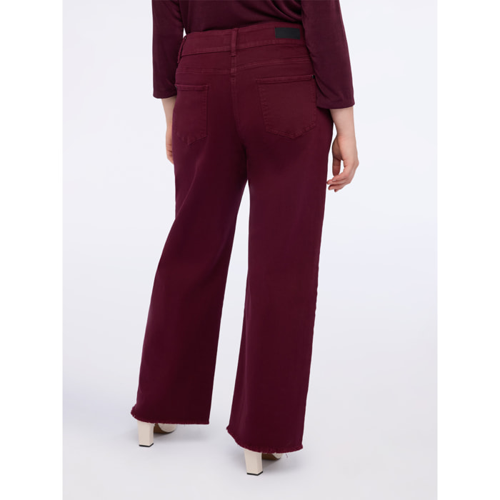 Fiorella Rubino - Jeans new regular regular burgundy - Bordeaux