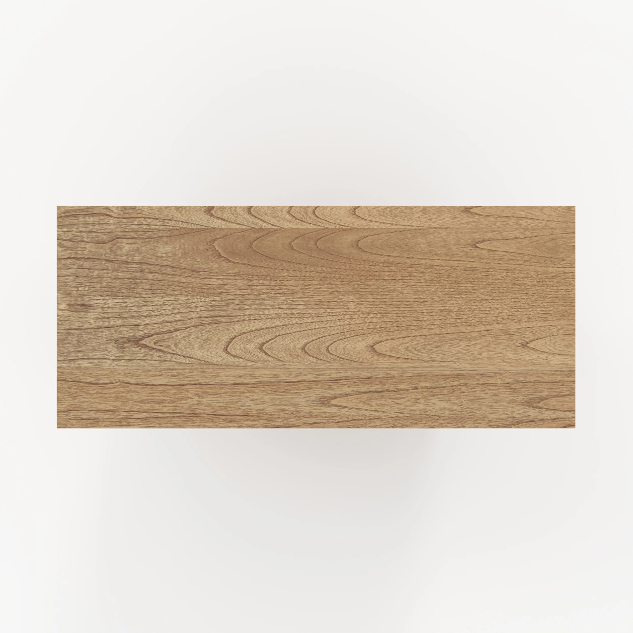 Bibliothèque en bois massif de mindi et rotin - Delya