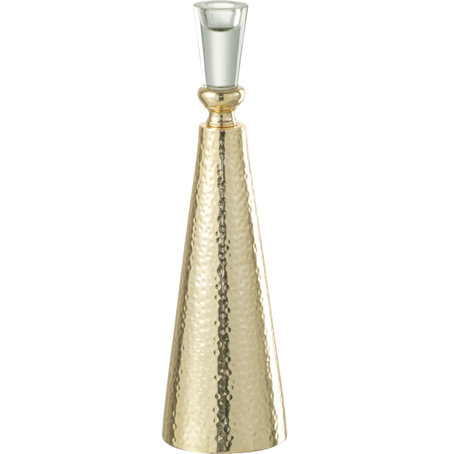 J-Line chandelier Tape - aluminium/verre - or/transparent - large