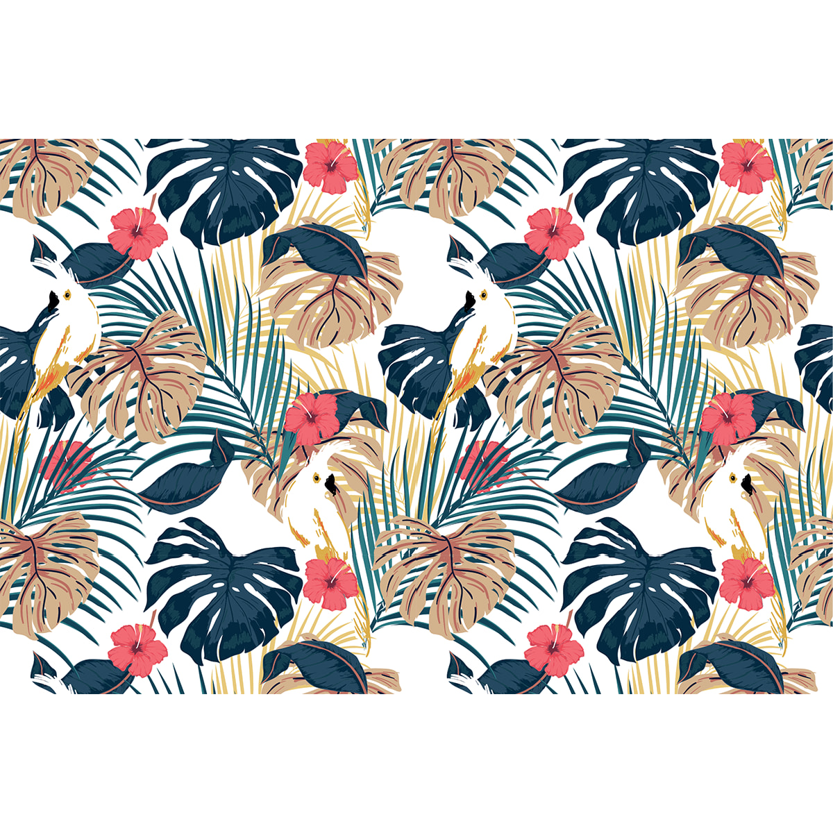 Sticker meuble tropical Fakarava 40 x 60 cm