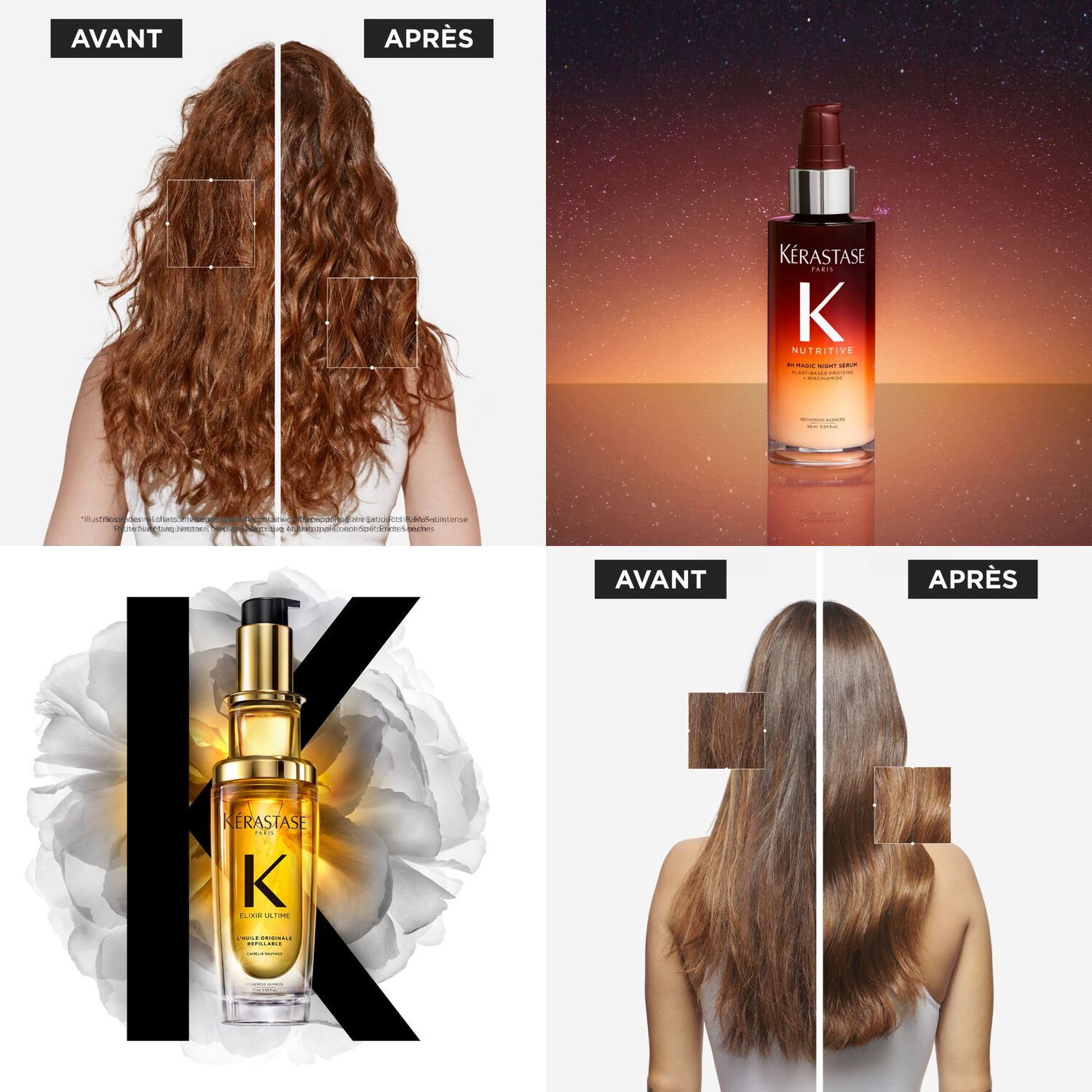 Mini Héros - Coffret Elixir Ultime L’Huile Originale 30ml + Sérum de Nuit 8H 30ml