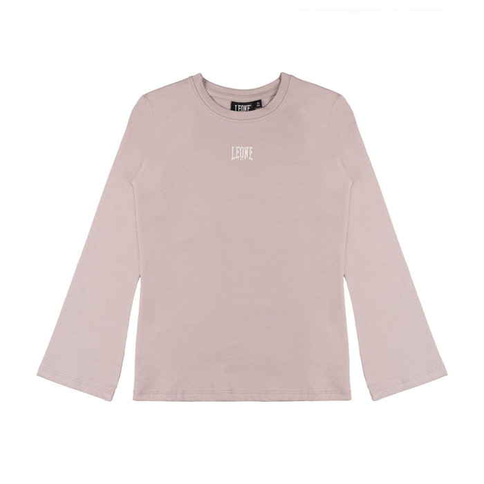 T-shirt da bambina a manica lunga con stampa logo piccolo Leone 1947 Lavender