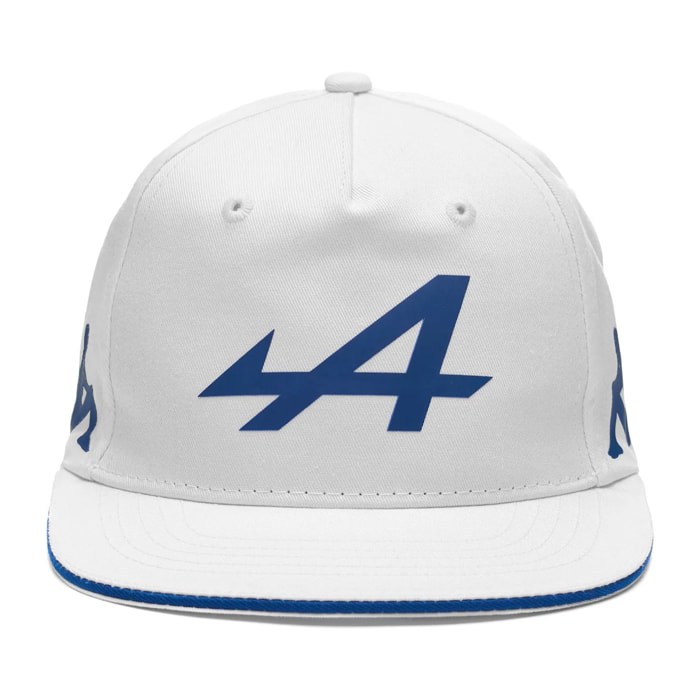 Cappelli Kappa Uomo Donna Supporter Adoflat Alpine F1 Bianco