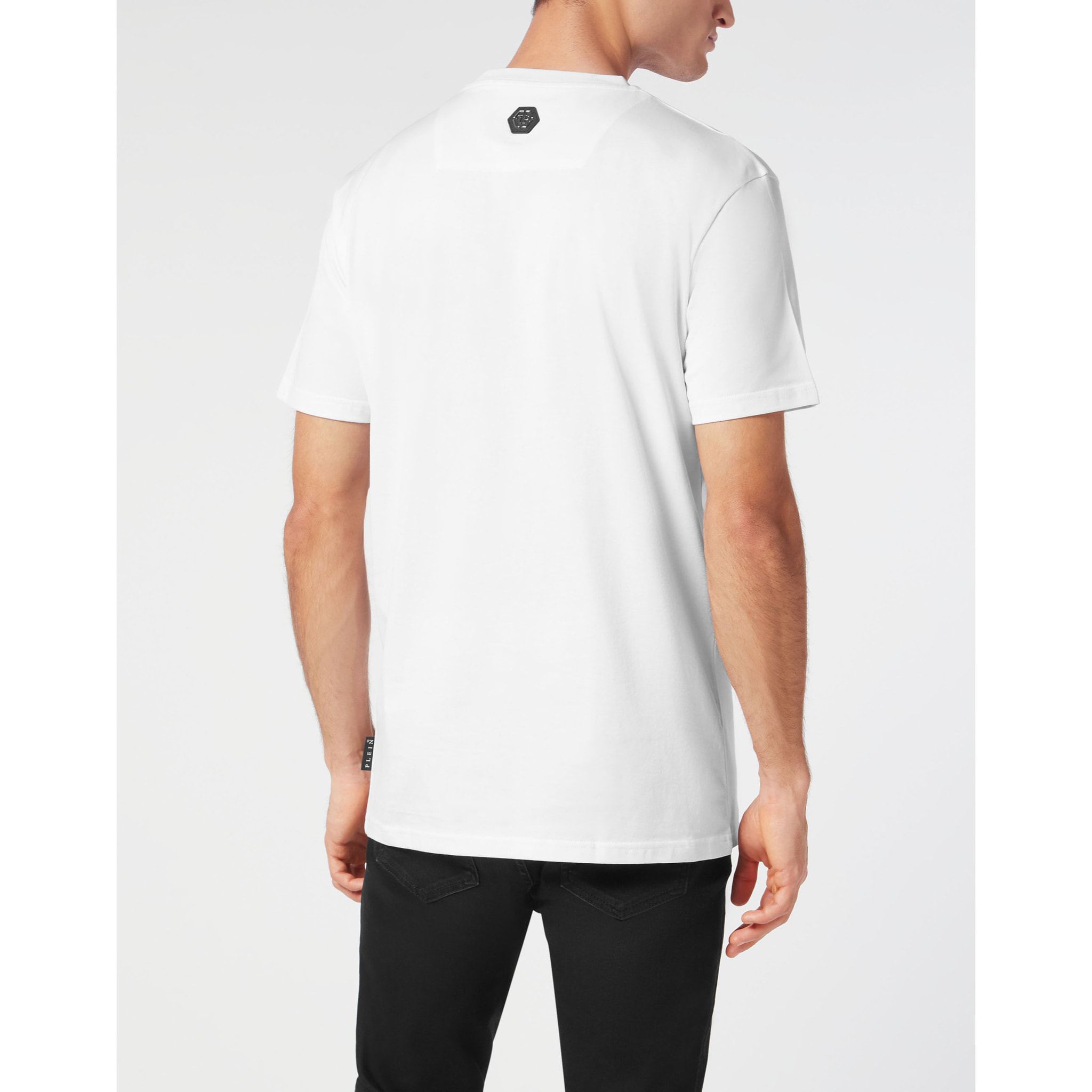 PHILIPP PLEIN Camiseta de cuello redondo y manga corta RACING