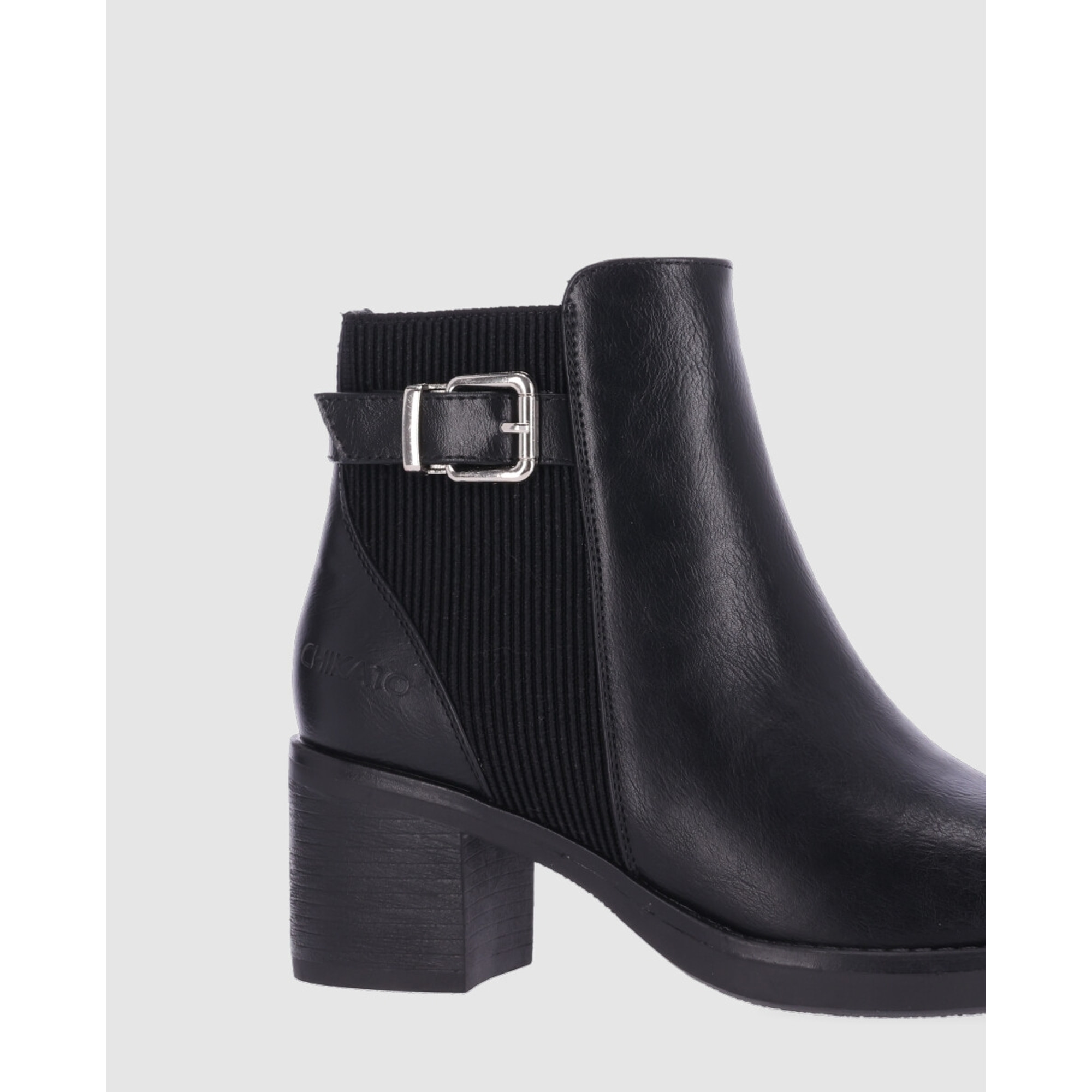 Botines - Negro - Tacón: 6 cm