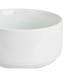 PACK 6 BOLLE IMPILABILI IN PORCELLANA 10,5 CM