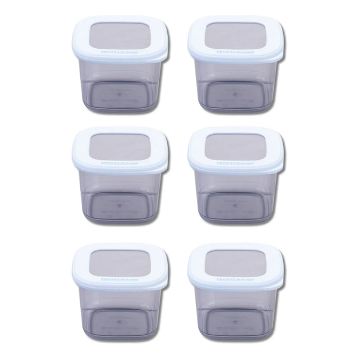 Lot de 6 Boîtes à Provisions 0,55 Litre Fackelmann Storage