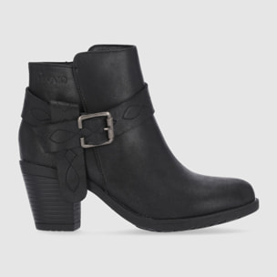 Botines - Negro - Tacón: 7 cm