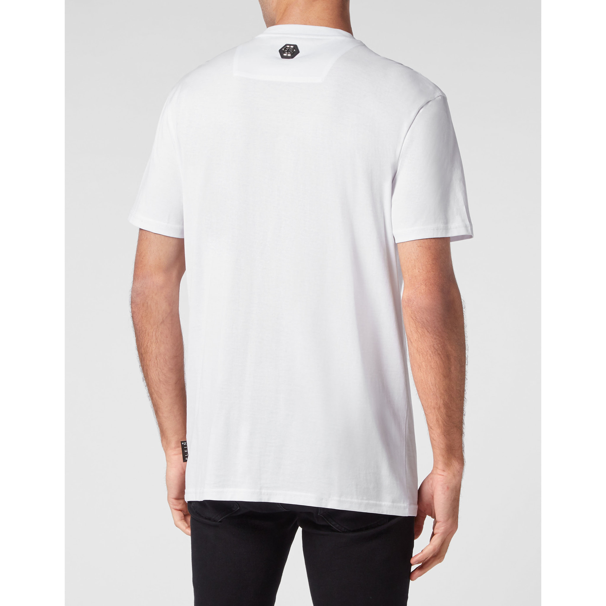 PHILIPP PLEIN Camiseta de cuello redondo y manga corta SNAKE