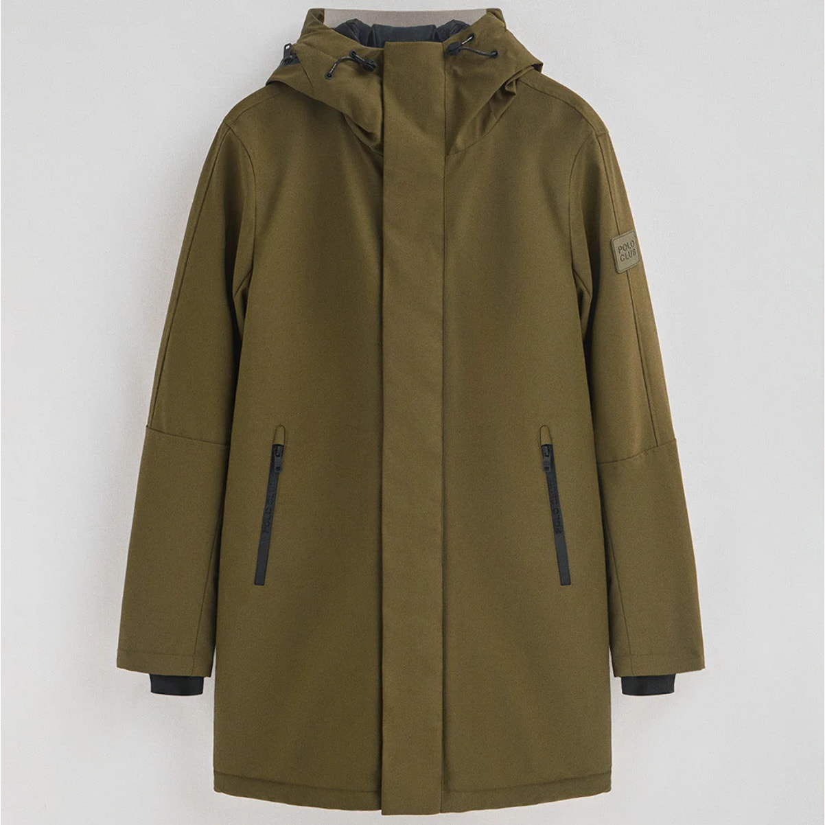 Chaqueta Voguel caqui oscuro con logo Polo Club