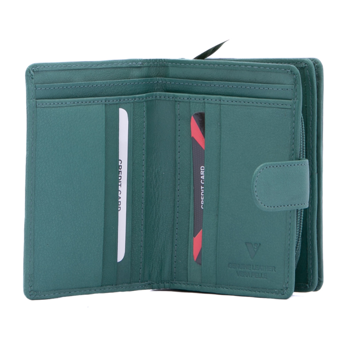 Portafoglio  da donna ecopelle Prodotto Vegano 13x9,5x4 cm