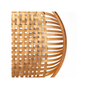 Panier Rond avec Anse et Tressage Artisanal en Bambou - CATANIA