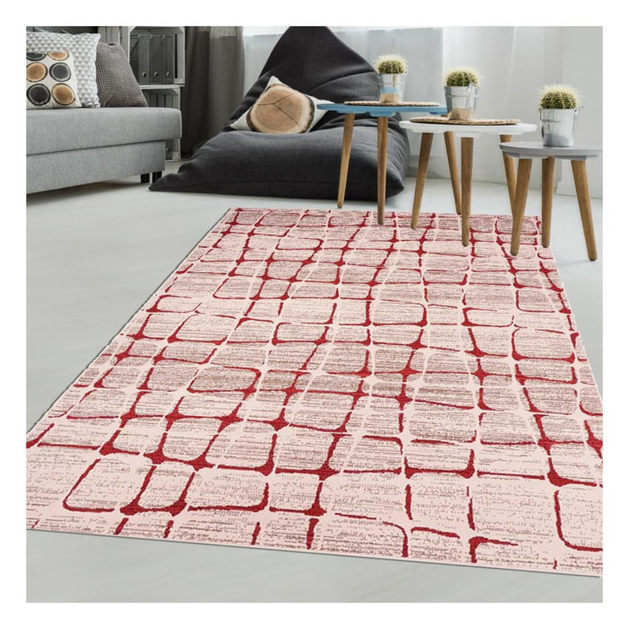 Tapis salon et chambre tissé motif géométrique MOFA