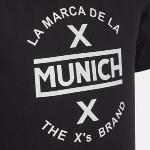 Camiseta MUNICH de algodón negra