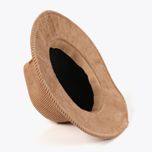 Cappello fedora velluto a coste LC leopardato