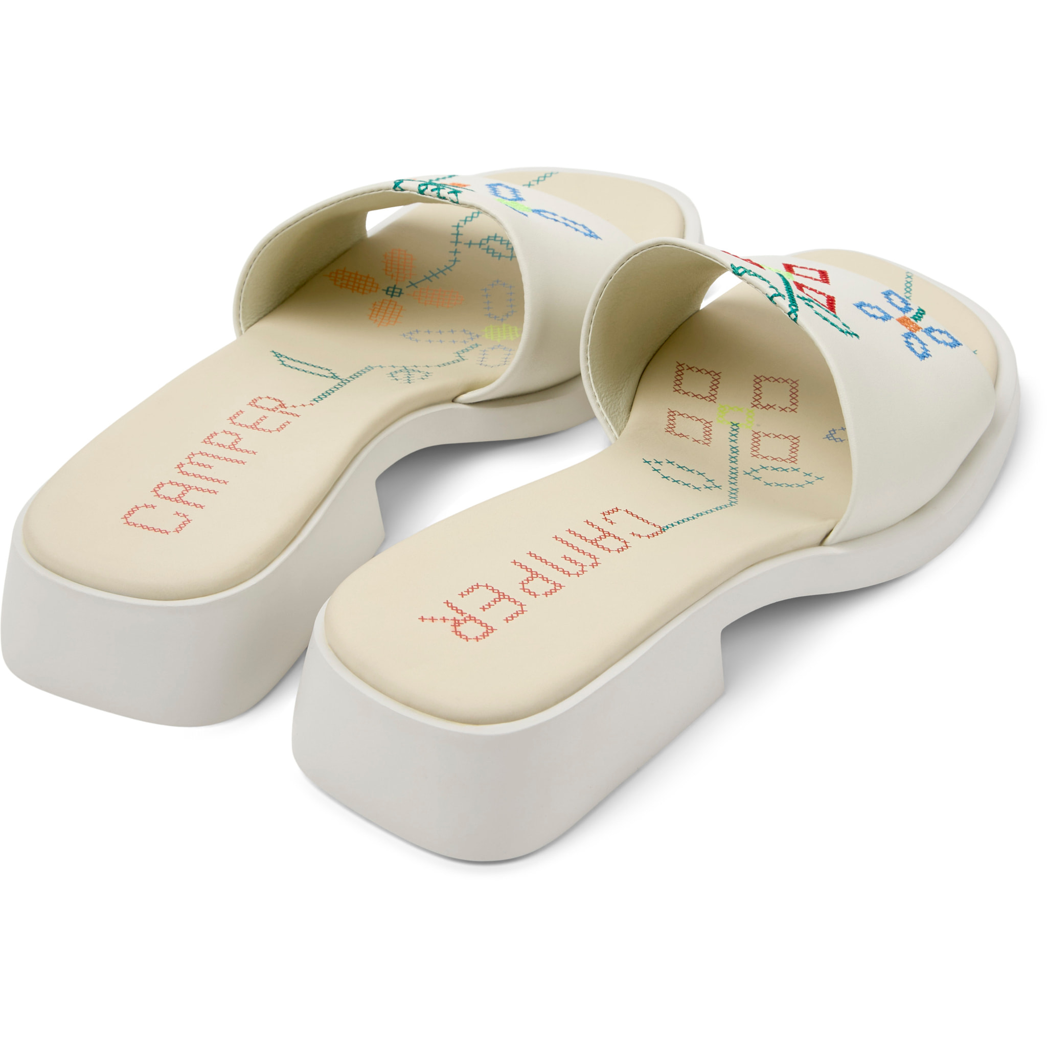 Sandalias - CAMPER Dana Twins - Blanco - Cuero liso