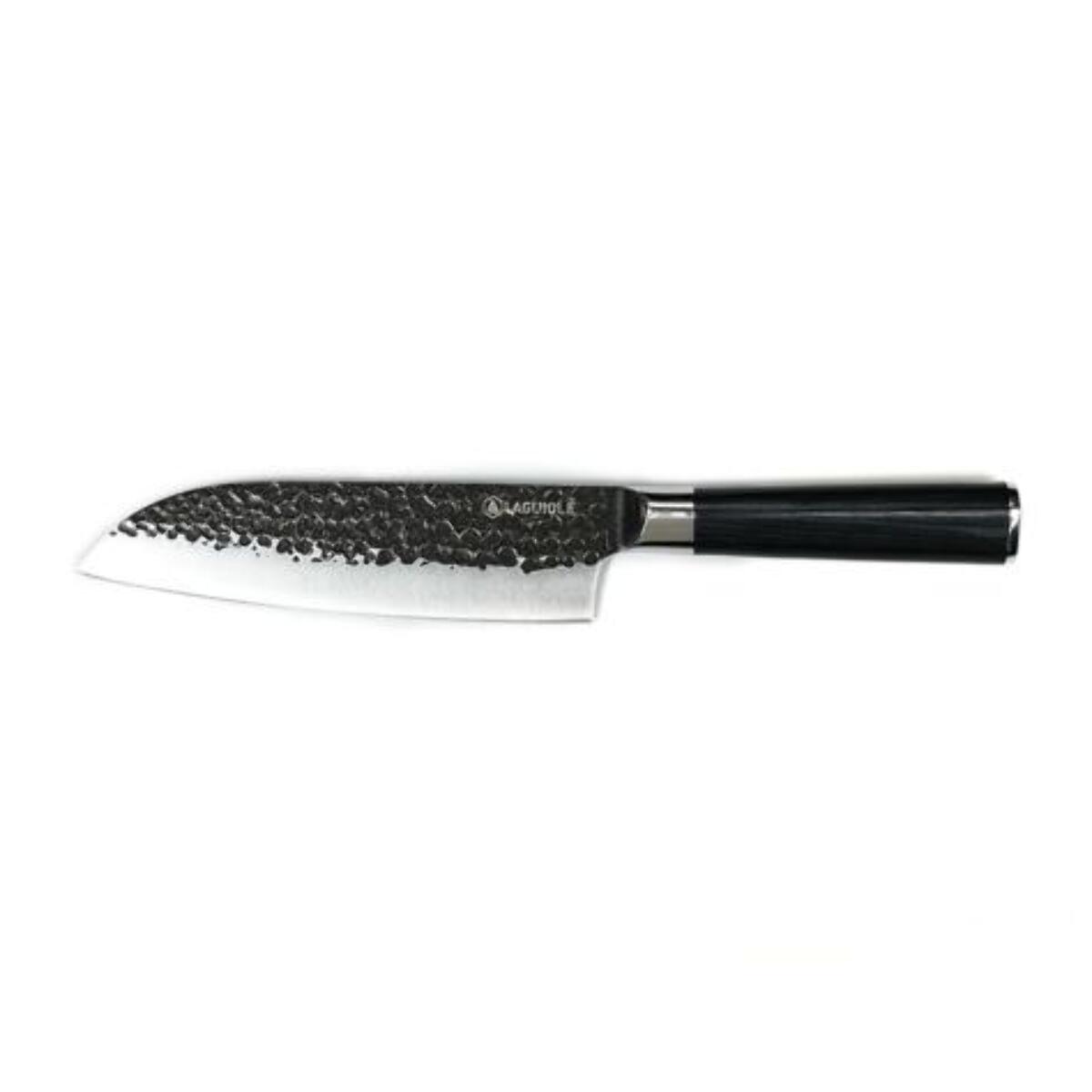 Couteau santoku noir   avec étui - "Sen"