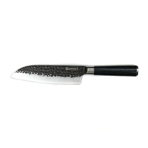 Couteau santoku noir   avec étui - "Sen"