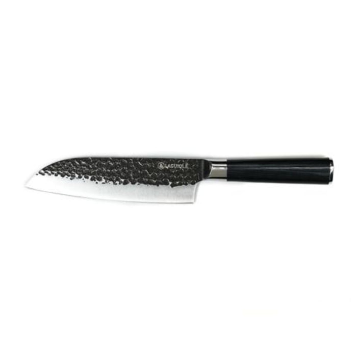 Couteau santoku noir   avec étui - "Sen"