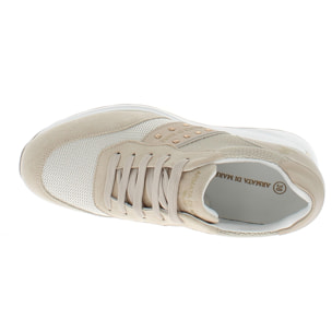 Armata di Mare Scarpe Donna Sneakers Casual con Soletta in Memory Foam AMD S61H15 Lt Beige Gold