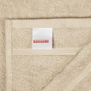 BASSETTI Morbido Asciugamano Asciugamani 480 gr 100% Cotone Set da 5 pz Collezione MONIQUE - SABBIA 46