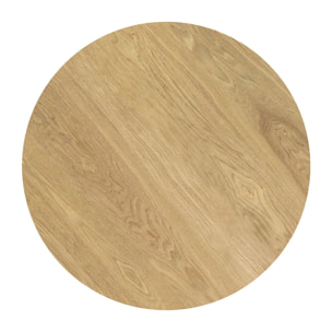Table ronde 4 personnes en bois clair naturel D105 cm - Liwa