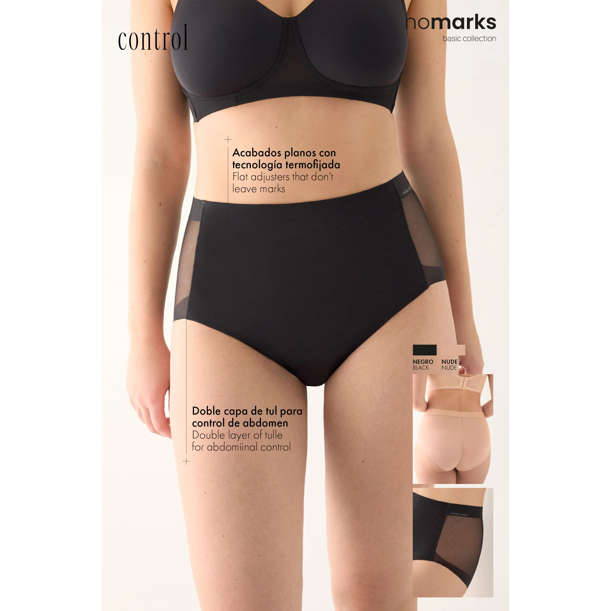 Slip vita alta donna Beige