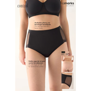 Slip vita alta donna Beige