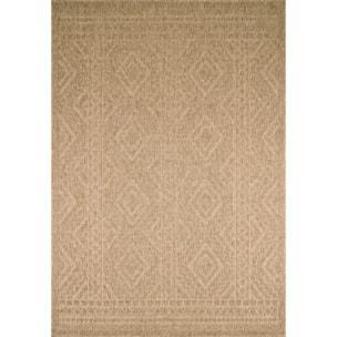 Nature - tapis aspect jute à motifs losanges beige