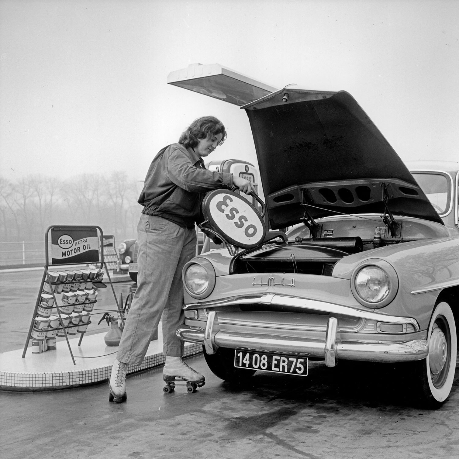 Tableau noir et blanc Paris Insolite Tableau plexiglas