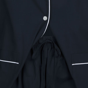 PIGIAMA DONNA in cotone blu