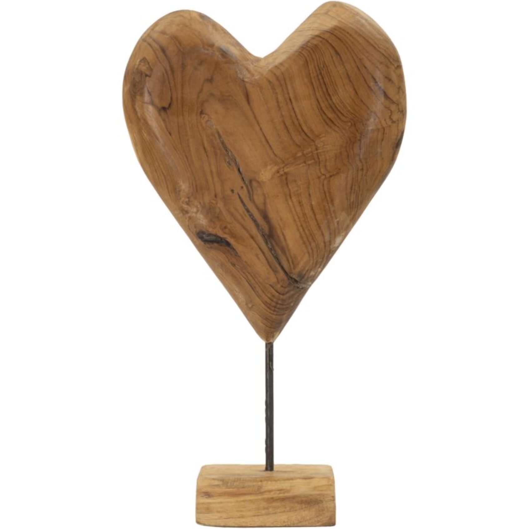 SCULTURA DOBU IN TEAK RICICLATO CM 25X12X45 (PEZZI UNICI - NON RIP. IN SERIE)