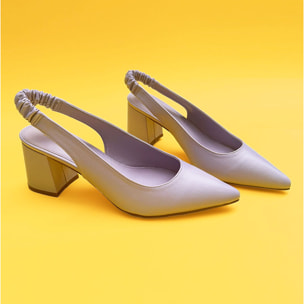 Décolleté sling back Donna Tata Italia Viola