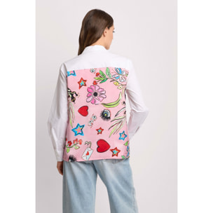 Kocca - Camicia con stampa pop-art Donna, Fantasia, Colletto di camicia