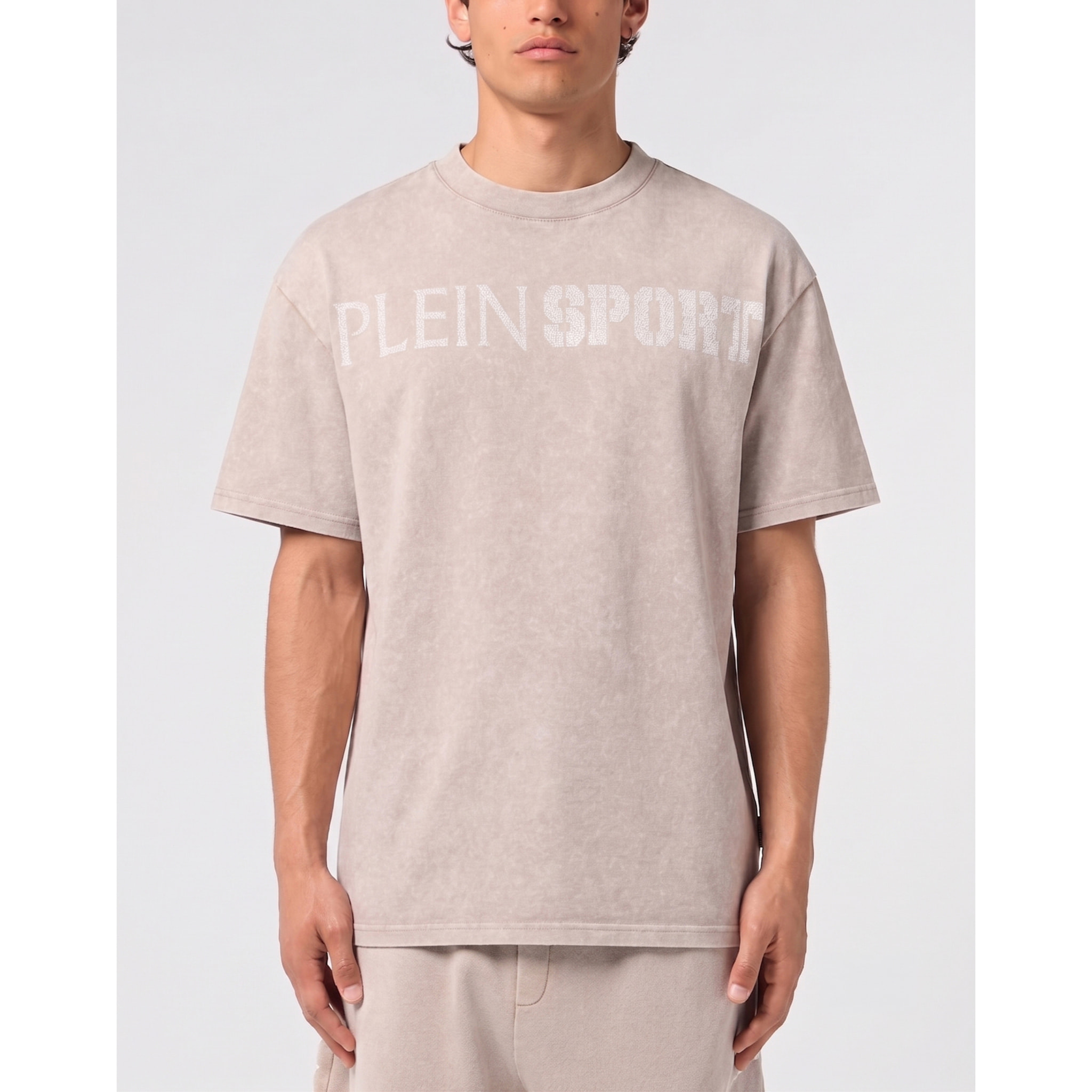 PLEIN SPORT Camiseta de cuello redondo y manga corta SCRATCH