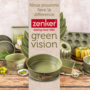 Lot de 2 moules à gâteaux 30/30 cm en acier Zenker Green Vision