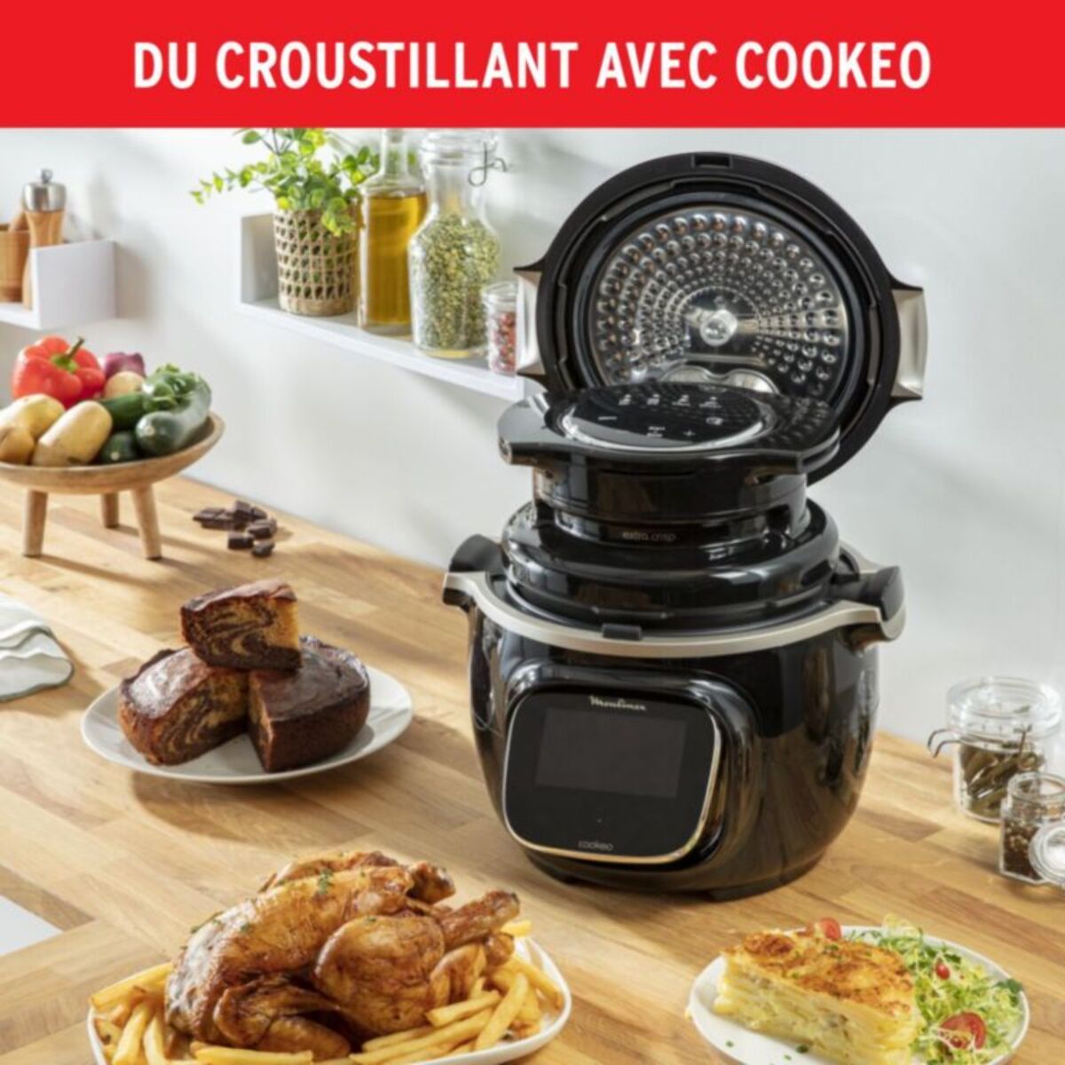 Couvercle MOULINEX COOKEO EXTRA CRISP EZ150800