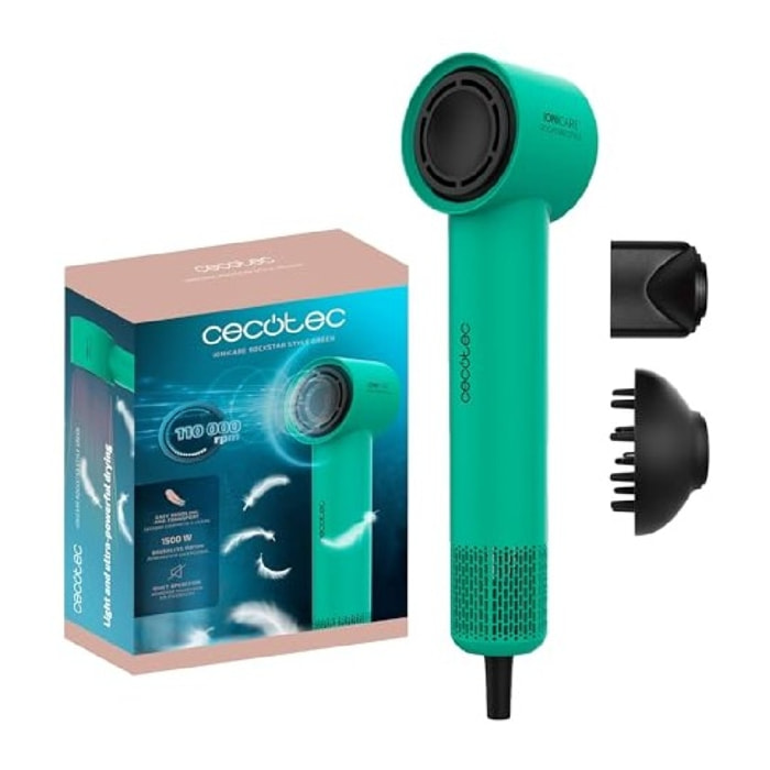 Cecotec Secadores de pelo BLDC IoniCare RockStar Style Green