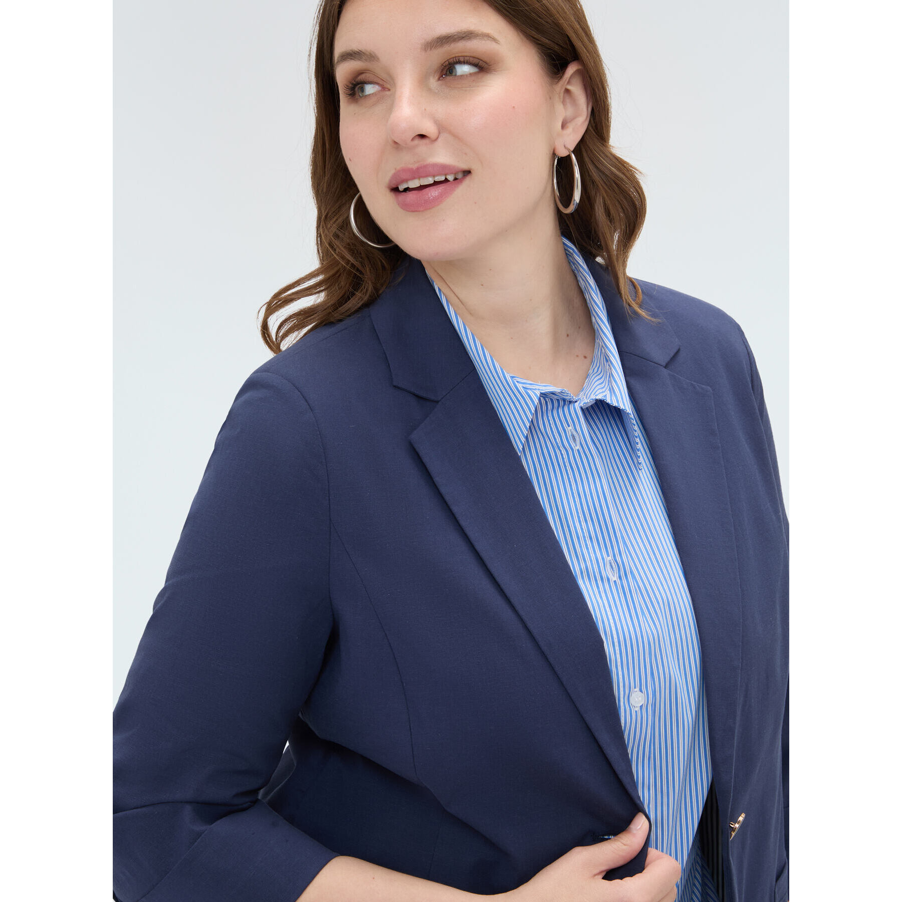 Fiorella Rubino - Blazer con maniche tre quarti - Blu