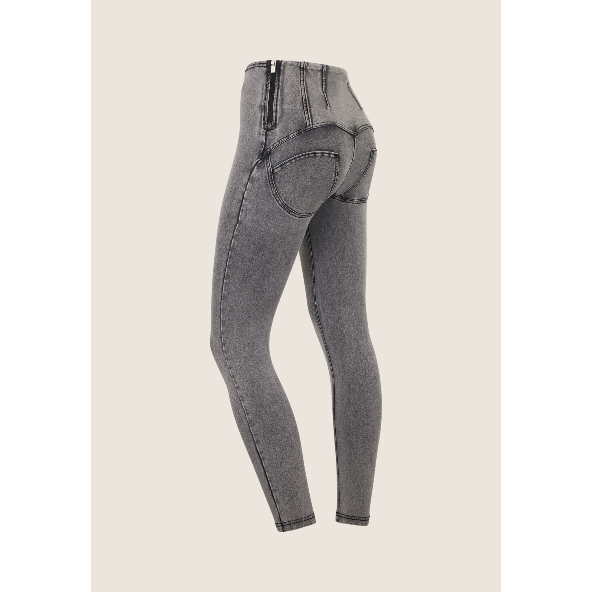 Jeggings WR.UP 7/8 superskinny vita alta con anello