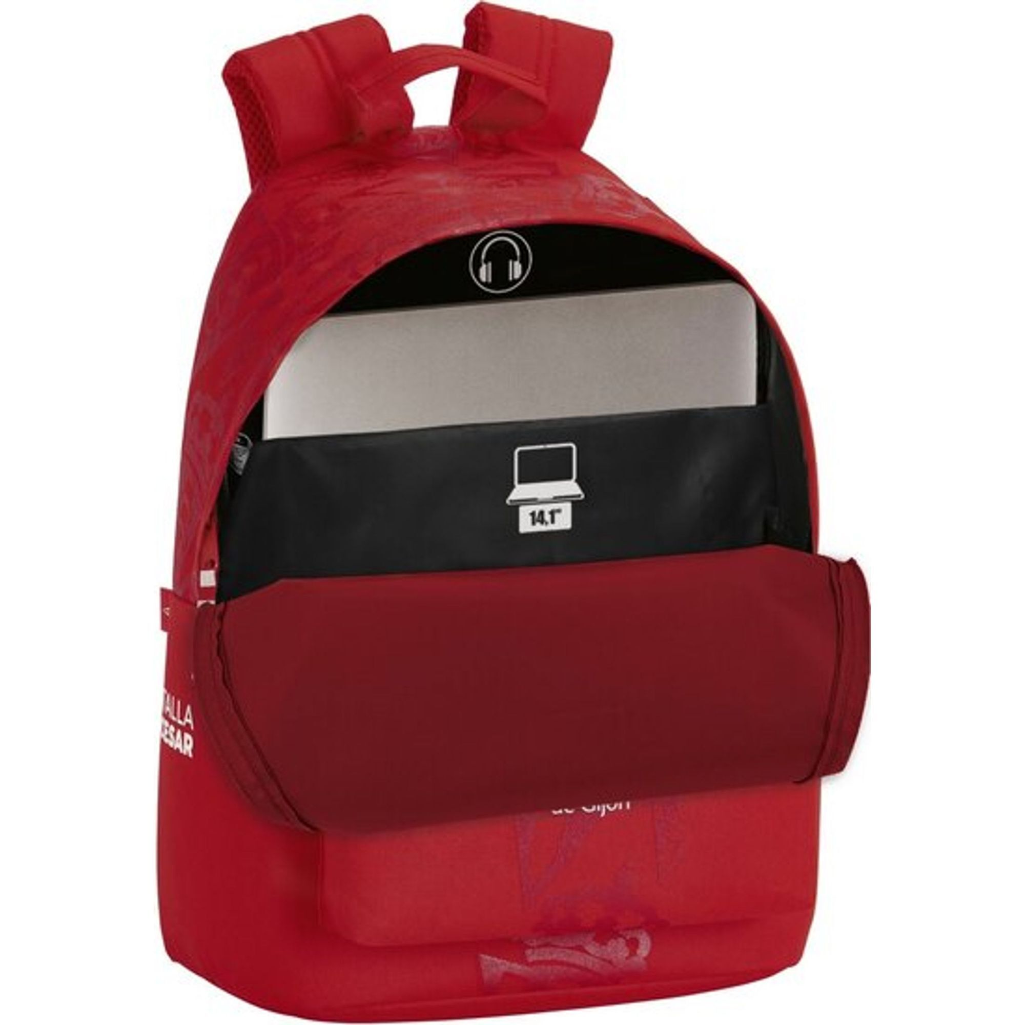 Mochila para portatil 14,1" real sporting de gijon corporativa