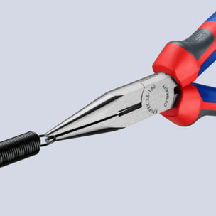 Pince demi-ronde avec tranchant - KNIPEX - 160 mm avec tranchant - 25 02 160