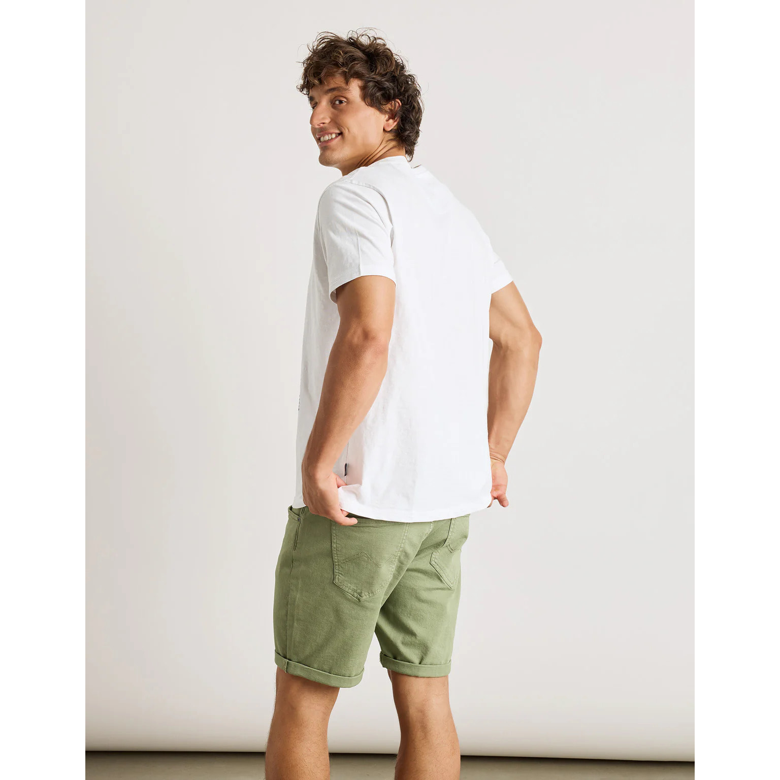 Camiseta Manga Corta Blanca - Springsteen