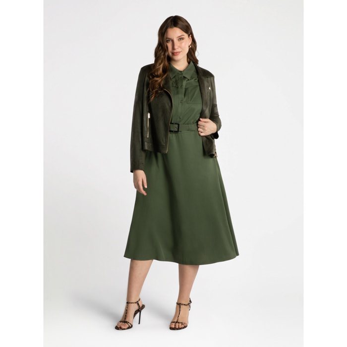 Fiorella Rubino - Vestido con fibras de TENCEL™ - Verde