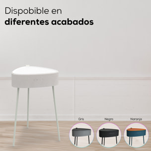 Mesa auxiliar altavoz portátil con sonido de 20W, Bluetooth, Base de carga inalámbrica, batería de 2500mAh. Mesilla o mesita para dormitorio o sala de estar - TD Systems SM20B11P