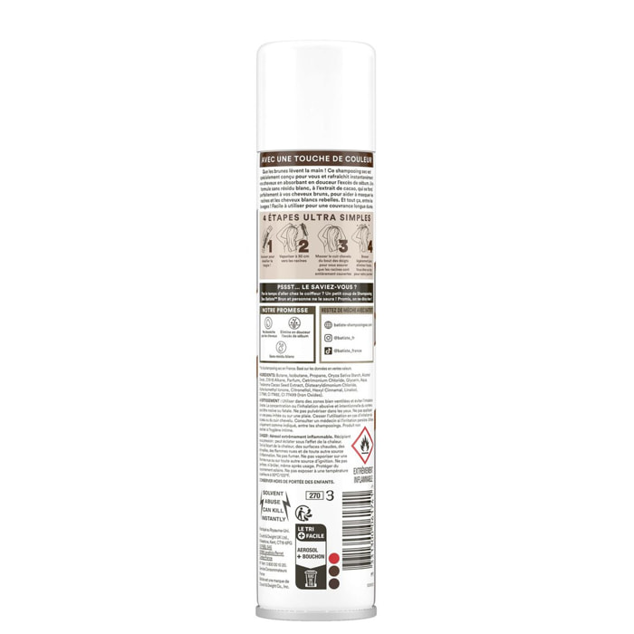 Shampooing Sec Coloré - Se Fond à Votre Couleur de Cheveux