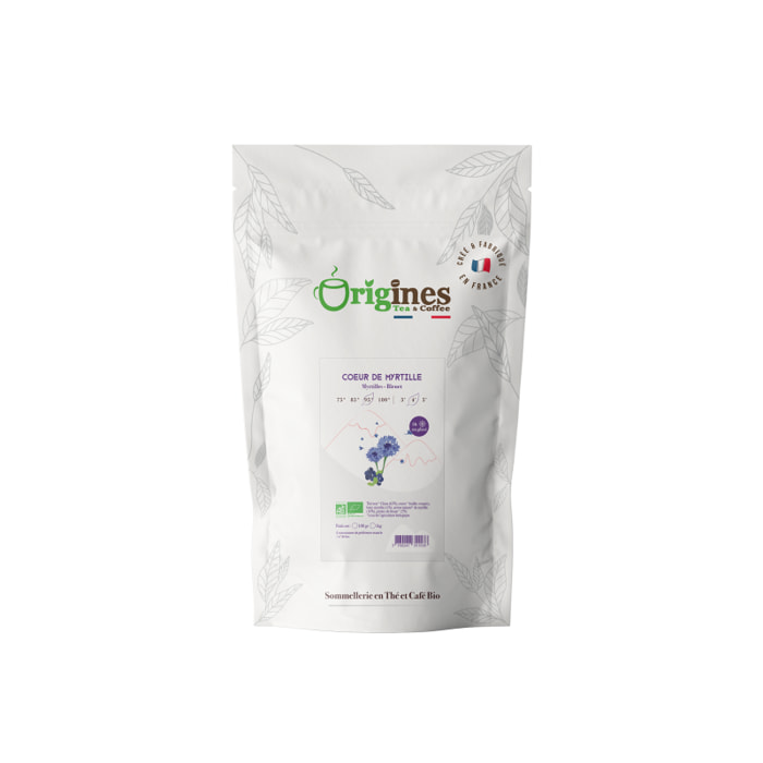 OTC Thé noir Bio Au Coeur de Myrtille - Sachet 100g