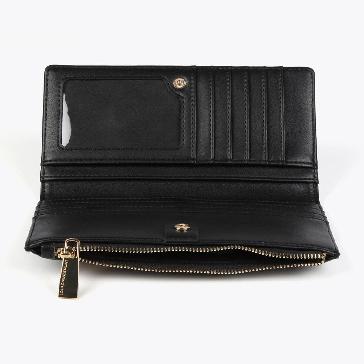 Portafoglio nero e dorato